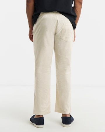 Jack & Jones Karl Breeze Linen Blend Trousers - Natural