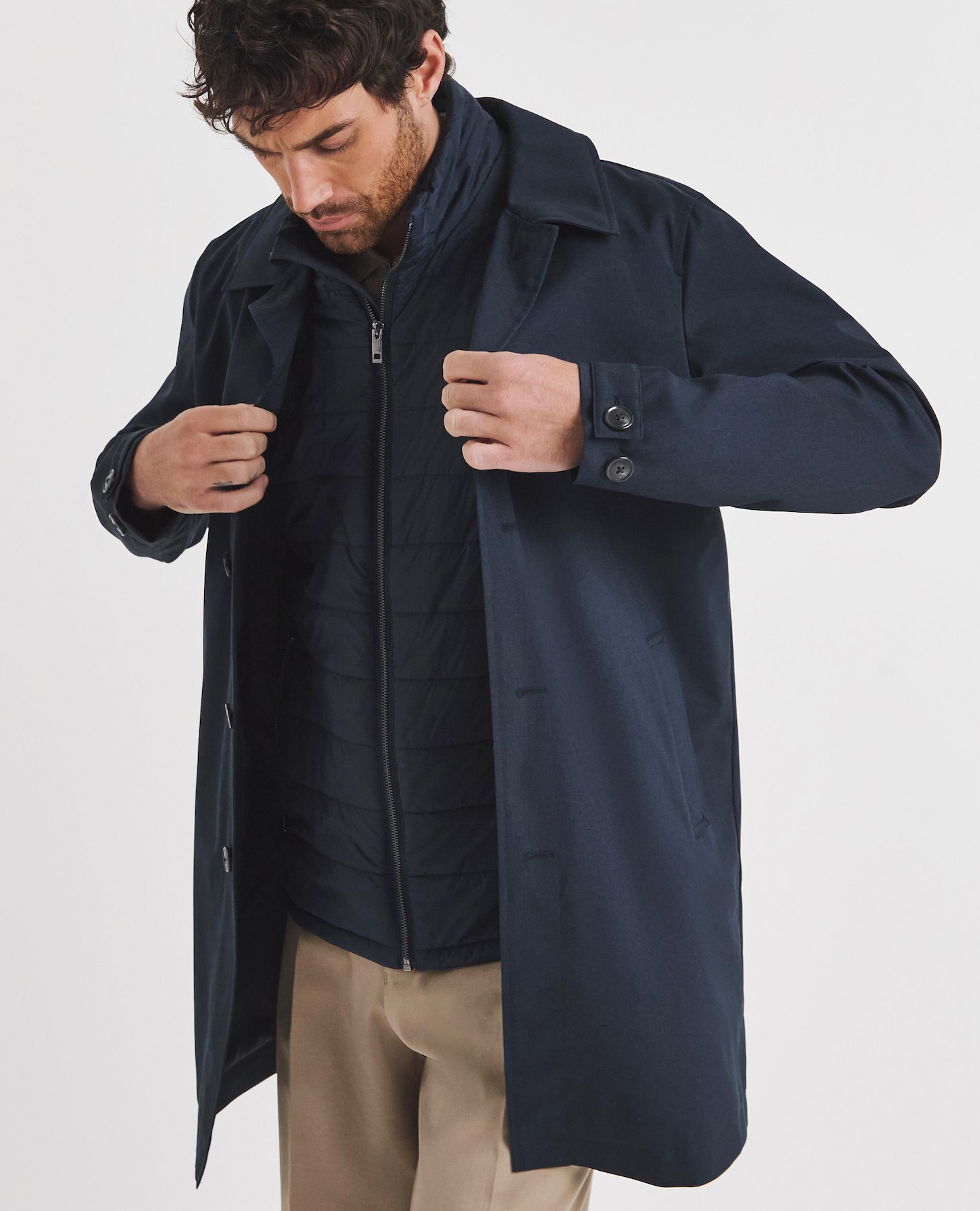 Folio Mac with Gilet Insert in Navy pictured