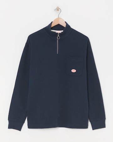 Armor Lux 1/4 Zip Sweatshirt - Navy