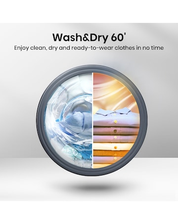 Hisense 3S Series WD3S104BB3 WiFi-enabled 10kg Washer Dryer - Black