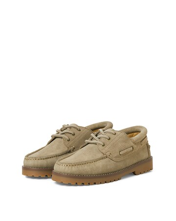 Jack & Jones Brooklyn Suede Boat Shoe - Natural