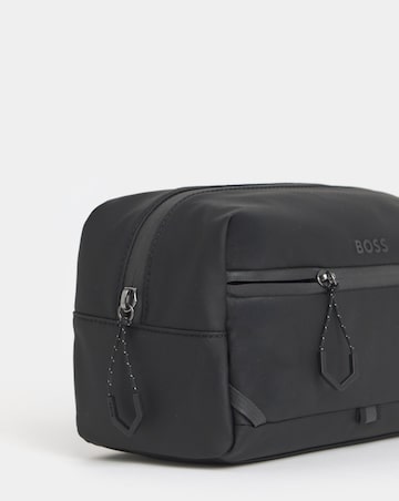 BOSS Nylon Washbag - Black