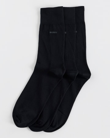 BOSS 3 Pack Classic Sock - Black
