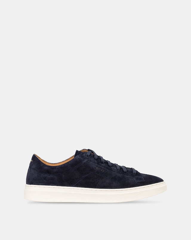 BOSS Kieran Suede Trainer - Navy