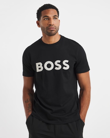 BOSS Short Sleeve Graphic Logo T-Shirt - Black