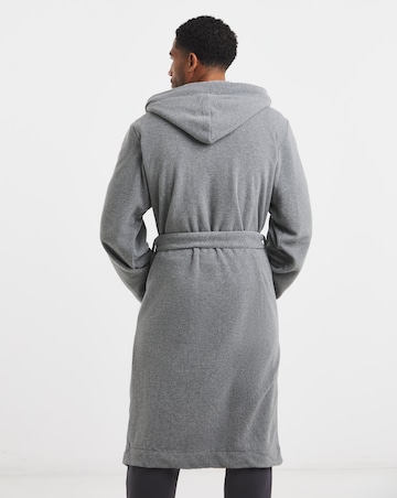 BOSS Logo Terry Robe - Grey