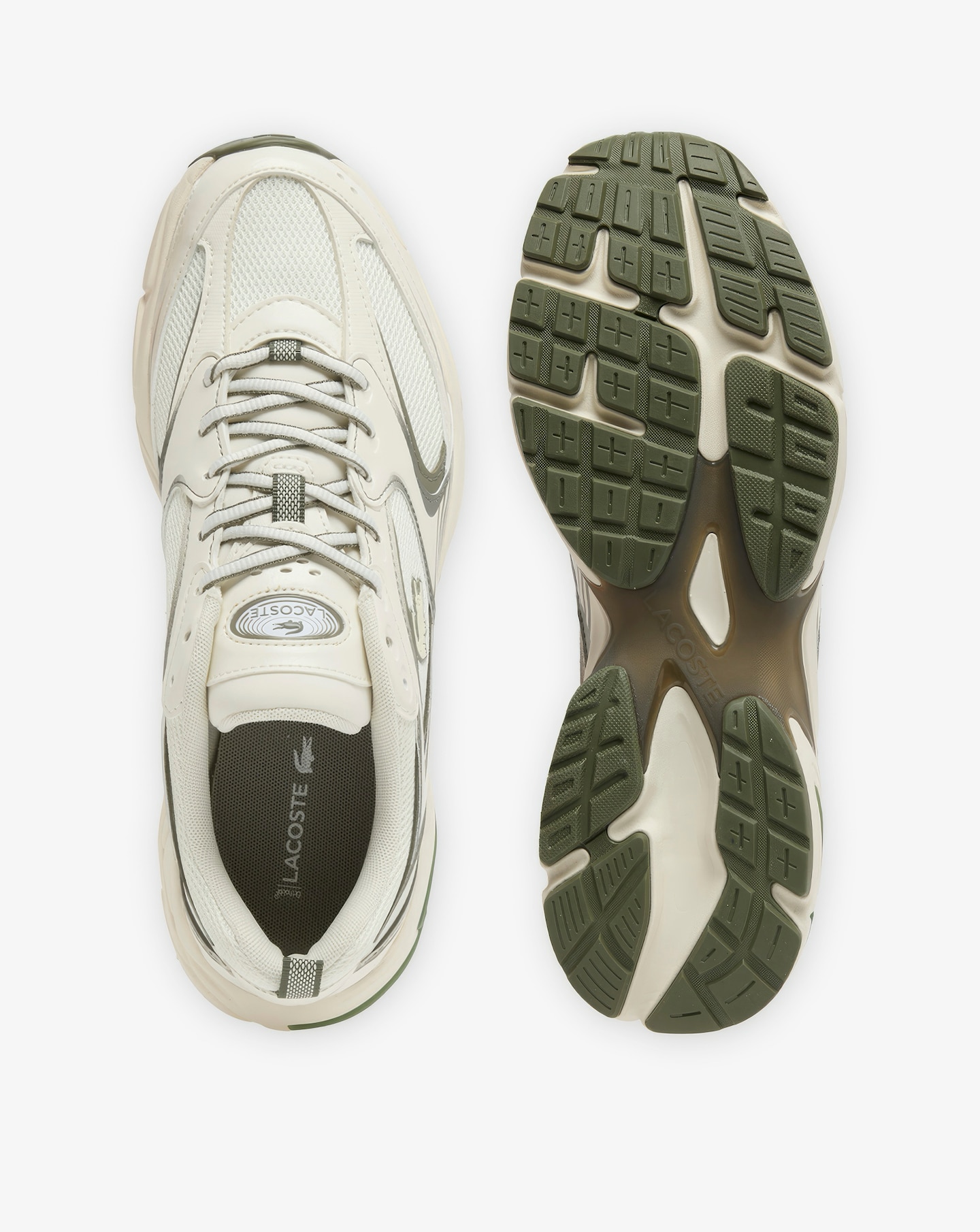 Lacoste Storm 96 Trainers - Off White/Olive | Jacamo