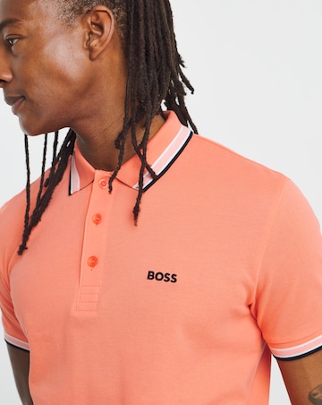 BOSS Short Sleeve Classic Paddy Pique Polo - Coral