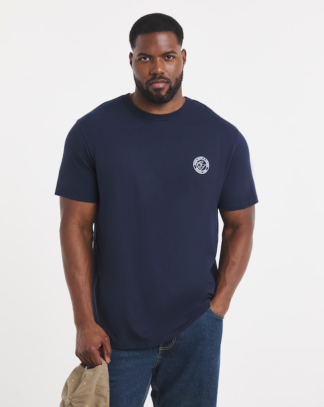 JACK & JONES Alliance Logo T-Shirt - Navy