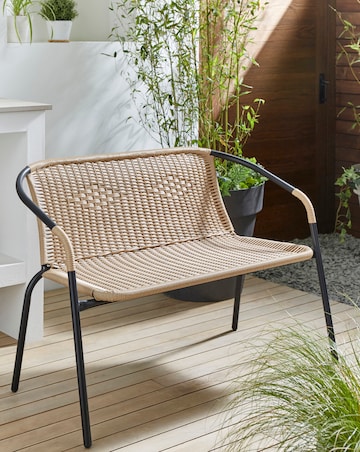 Rattan Bench