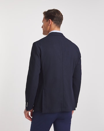 BOSS Slim Fit Navy Textured Blazer