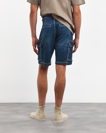Axel Mid Length Cargo Denim Short
