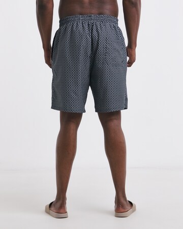 2 Pack Geo Print Swim Shorts Long