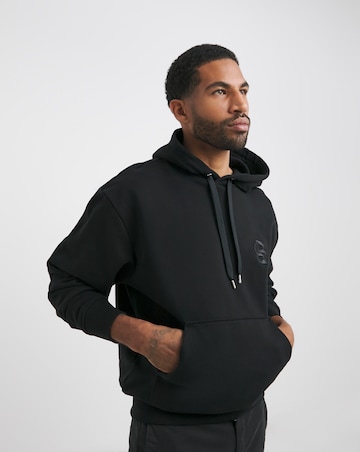 BOSS Black Embroidered Logo Hoodie