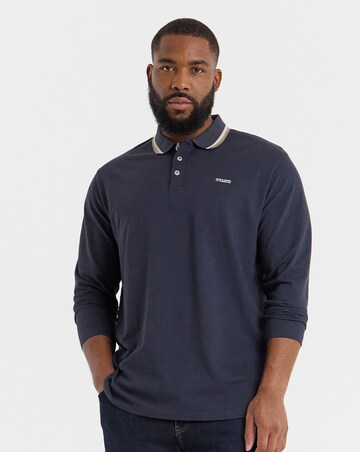 Jack & Jones Blualves Long Sleeve Polo - Navy
