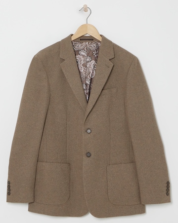 Patch Pocket Tweed Suit Jacket
