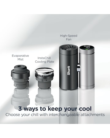 Shark ChillPill 3-in-1 Fan, Mist & InstaChill System - Carbon