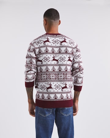 Red Reindeer Fairisle Jumper