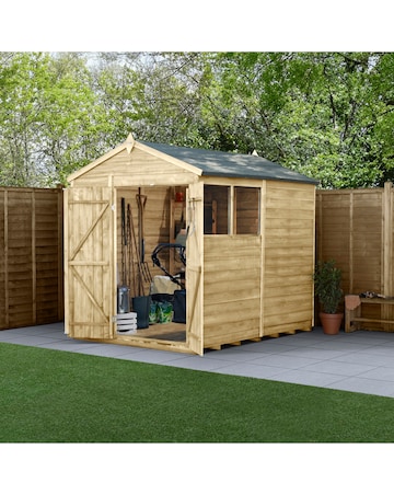 4LIFE Apex Shed 6x8 - Double Door - 2 Window (Home Delivery)