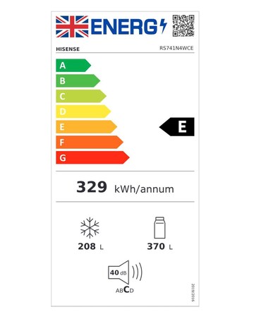 Hisense RS741N4WCE American Fridge Freezer