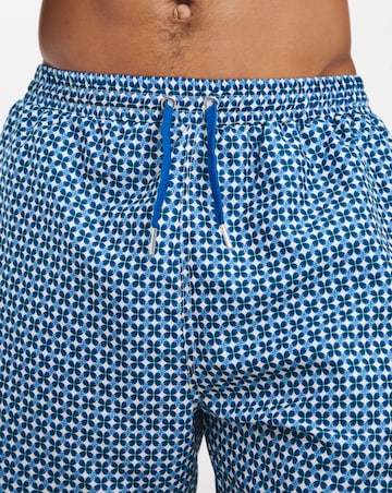 Geo Print Swim Shorts Long
