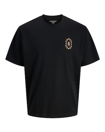 Jack & Jones Christmas Back Graphic T-Shirt - Black