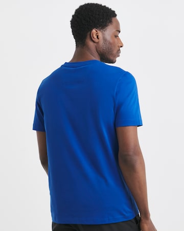 BOSS Short Sleeve Tape Logo T-Shirt - Bright Blue