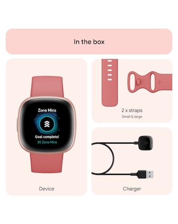 Fitbit Versa 4 Smart Watch - Pink Sand