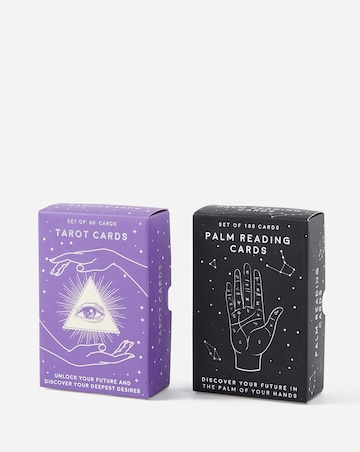 Psychic Cards - Set of 2 (Tarot & Palm Reading)