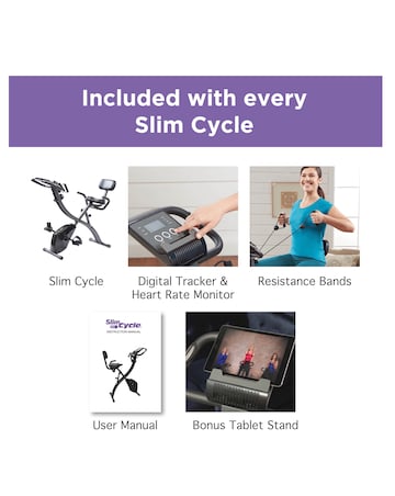 Slim Cycle 2-in-1 Exercise Bike by New Image
