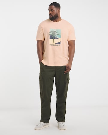 Jack & Jones Barbados Graphic T-Shirt - Peach