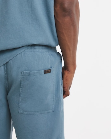 Jack & Jones Global Waffle Resort Shirt and Short Set - Blue