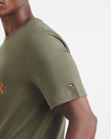Tommy Hilfiger Short Sleeve Tropical Floral T-Shirt - Green