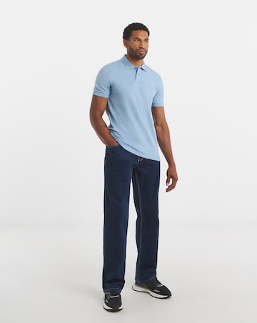 BOSS Classic Short Sleeve Slim Fit Passenger Polo - Blue