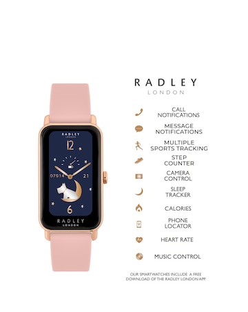 Radley Series 21 Smart Watch - Rose Gold Cobweb Lozenge