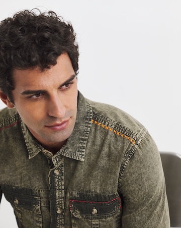 Joe Browns Khaki Washed Shirt Long