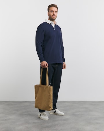 Polo Ralph Lauren Navy Contrast Collar Rugby Shirt