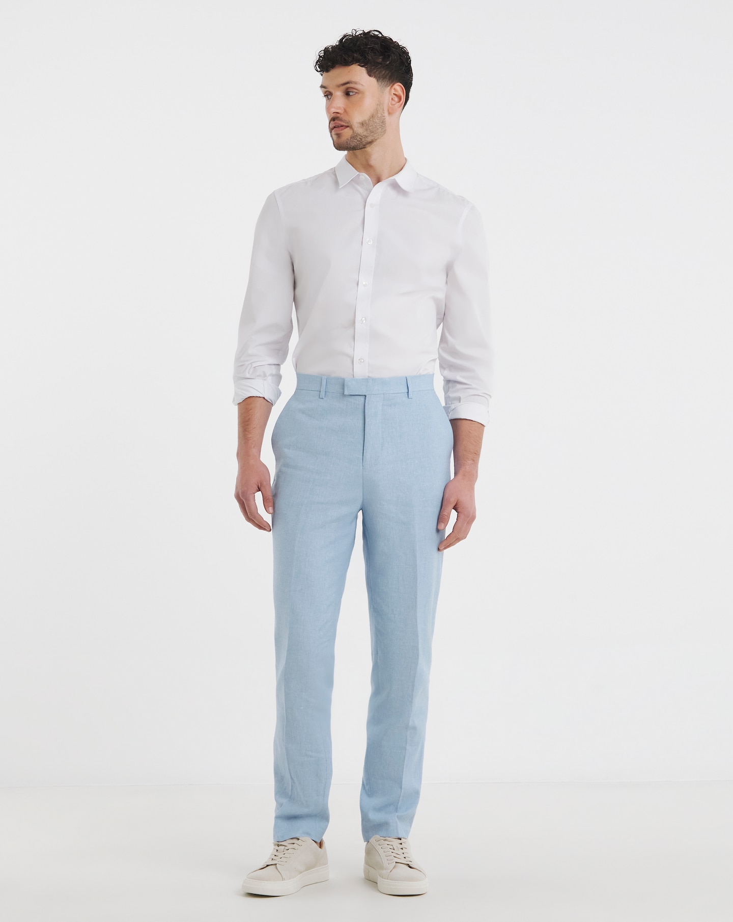 Danny Linen Mix Suit Trouser | Jacamo