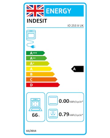 Indesit Turn&Go IO 253 X UK Built-In Electric Single Oven Stainless Steel