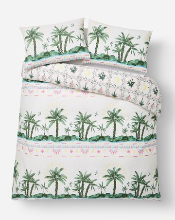 Ariana Palm Cotton Blend Duvet Cover Set