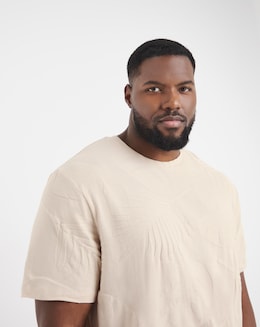 Jack &amp; Jones Lowell Palm T-Shirt - Natural