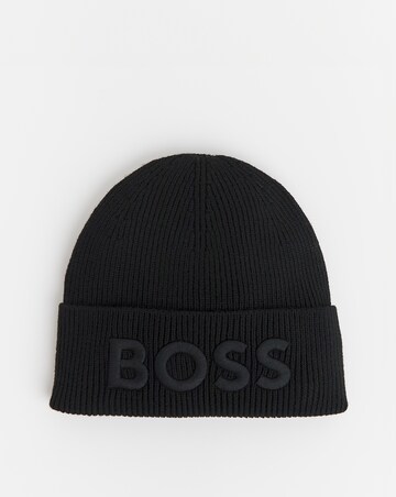 BOSS Black Logo Knitted Hat