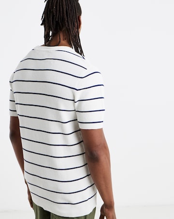 Waffle Knitted Stripe T-Shirt