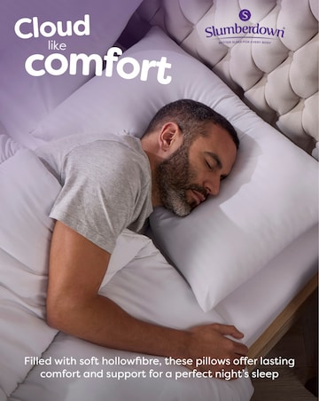 Slumberdown Comfy Home Medium Support Pillow - 4 Pack