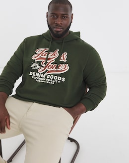 Jack &amp; Jones Logo Hoodie - Green