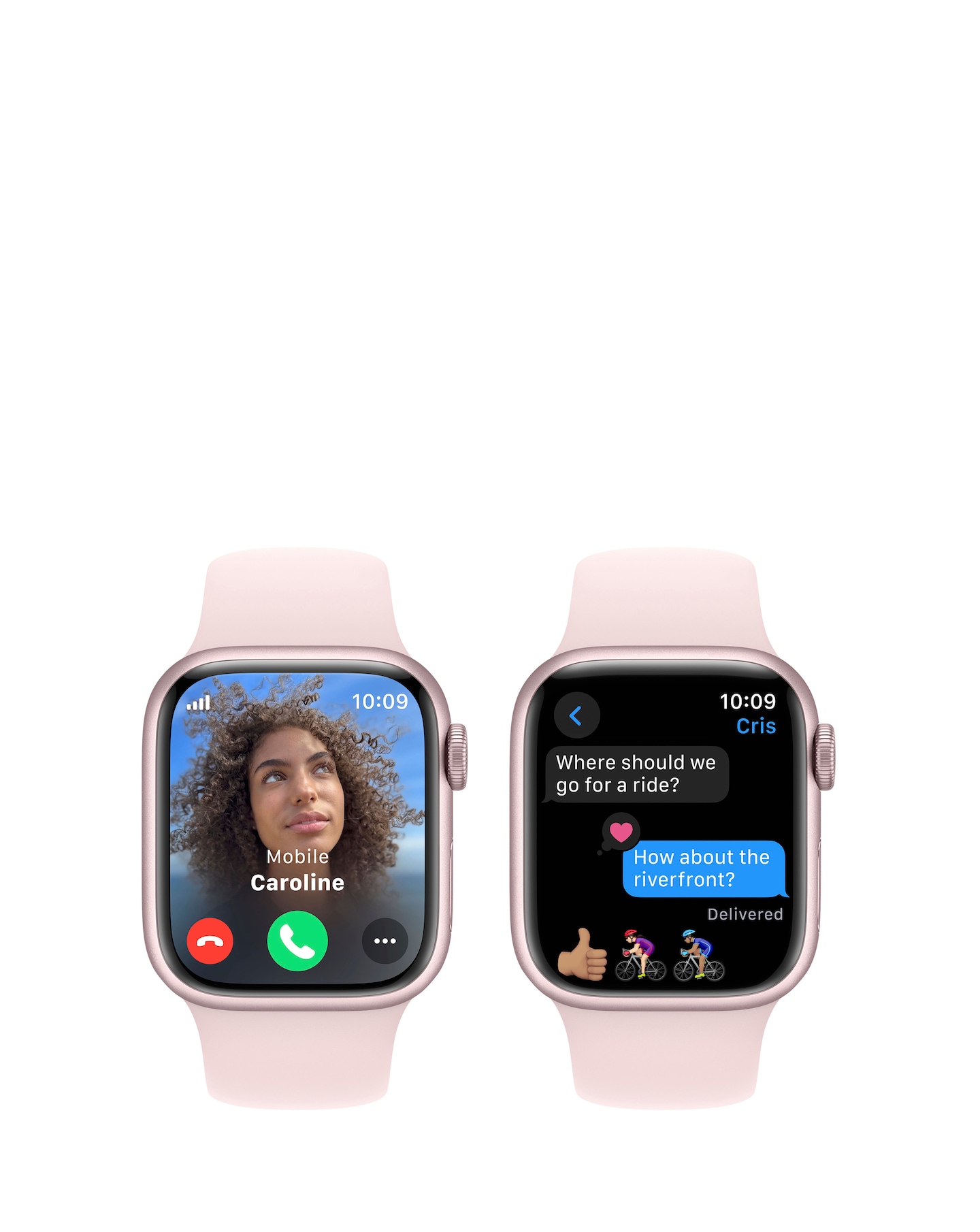 Apple Watch Series 9 Cellular 41mm Pink Aluminium Case Pink Sport Band S M Jacamo