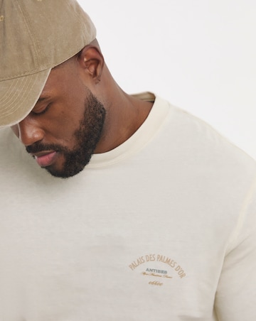 Jack & Jones Menton Back Print T-Shirt - Off White