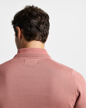 Barbour Pima Cotton Crew Neck Sweater - Pink