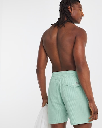Polo Ralph Lauren Seersucker Swimshort - Green/White