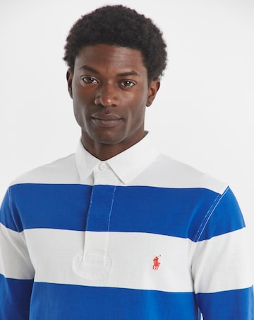 Polo Ralph Lauren Stripe Rugby Shirt - Blue/ White